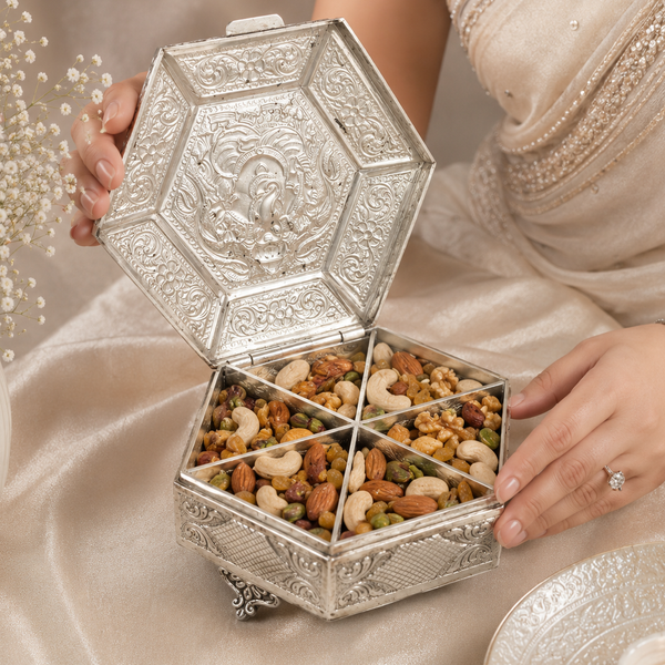 Divine Ganesh Silver Box