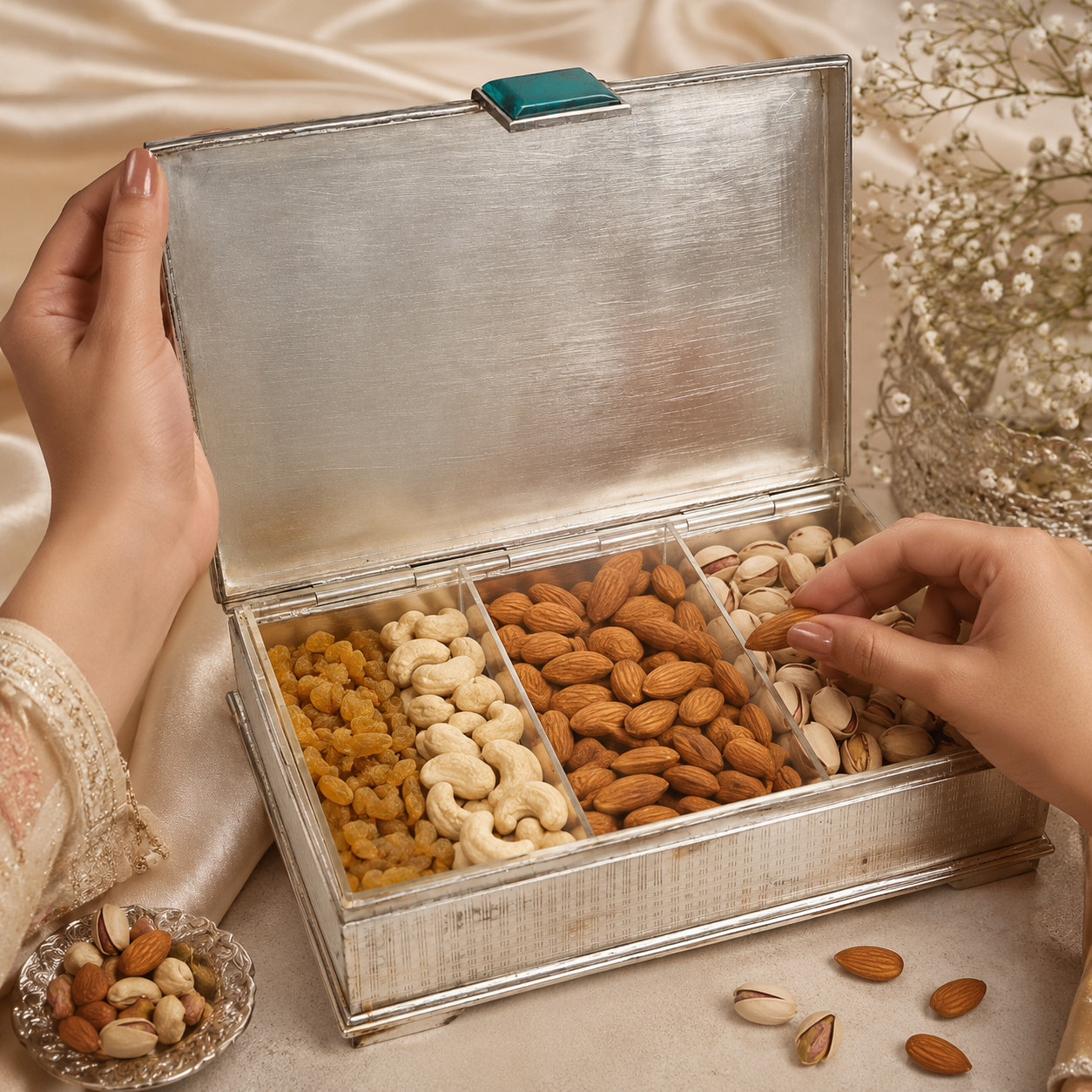 Luxury Enamel Silver Box