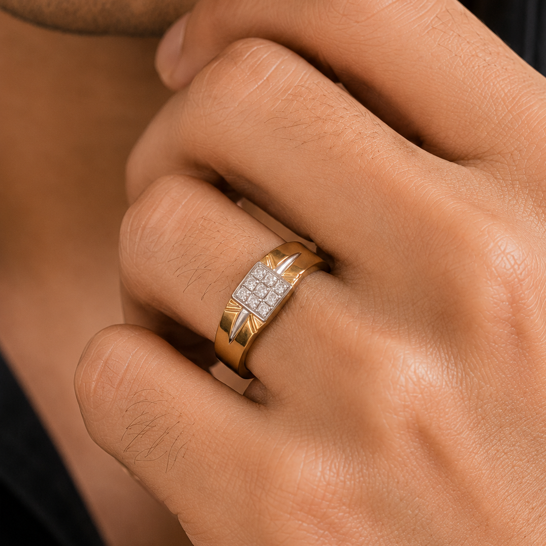 Prince Cut Brilliance Diamond Ring For Him