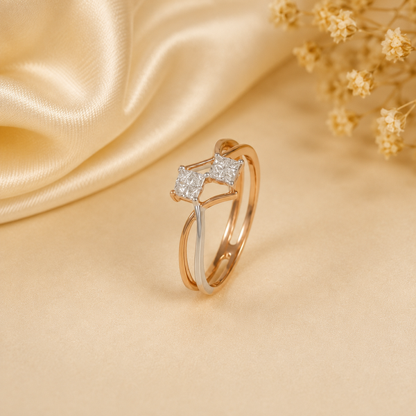 Advika Dual Star Diamond Ring