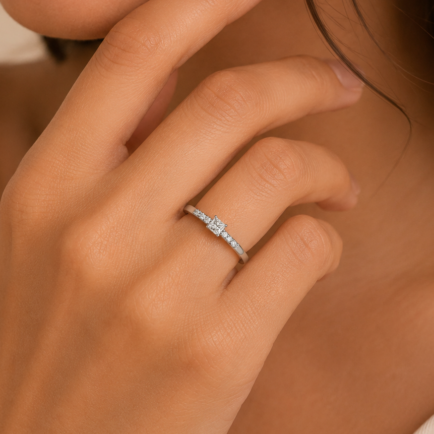 Kiara Solitaire Shine  Diamond Ring