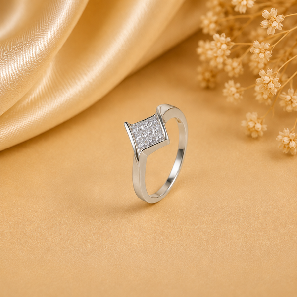 Prisha Regal Square Diamond Ring