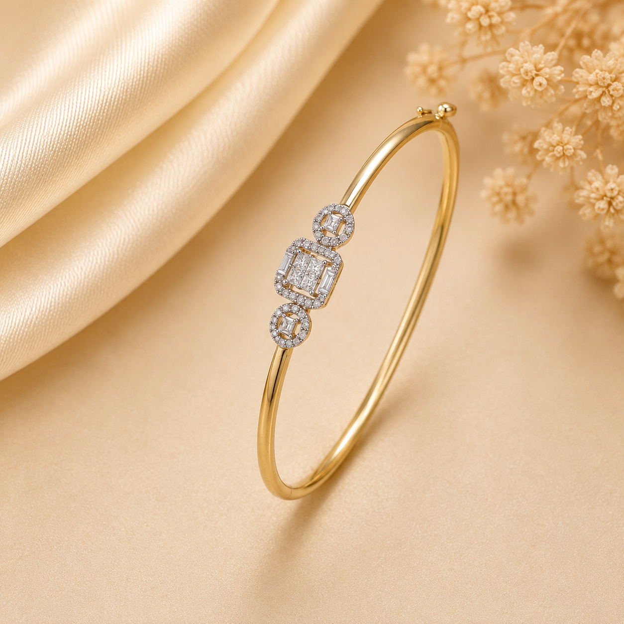 Eshita Harmony Halo Diamond Bracelet