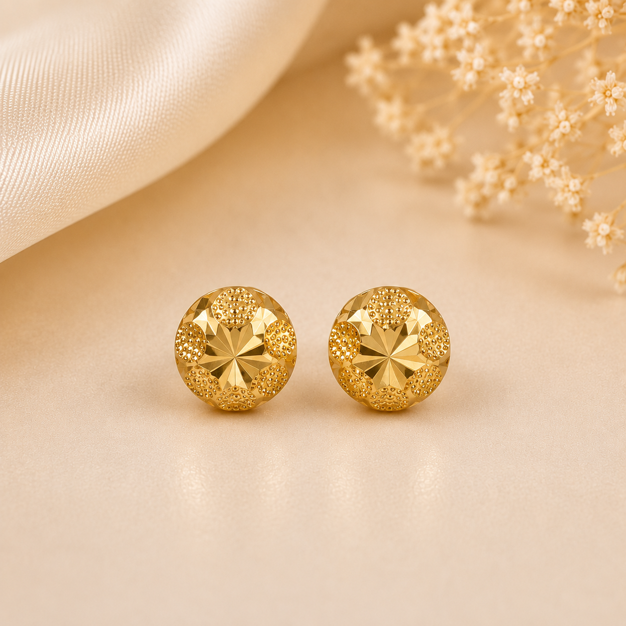 Chetna Eternal Glow Gold Earrings