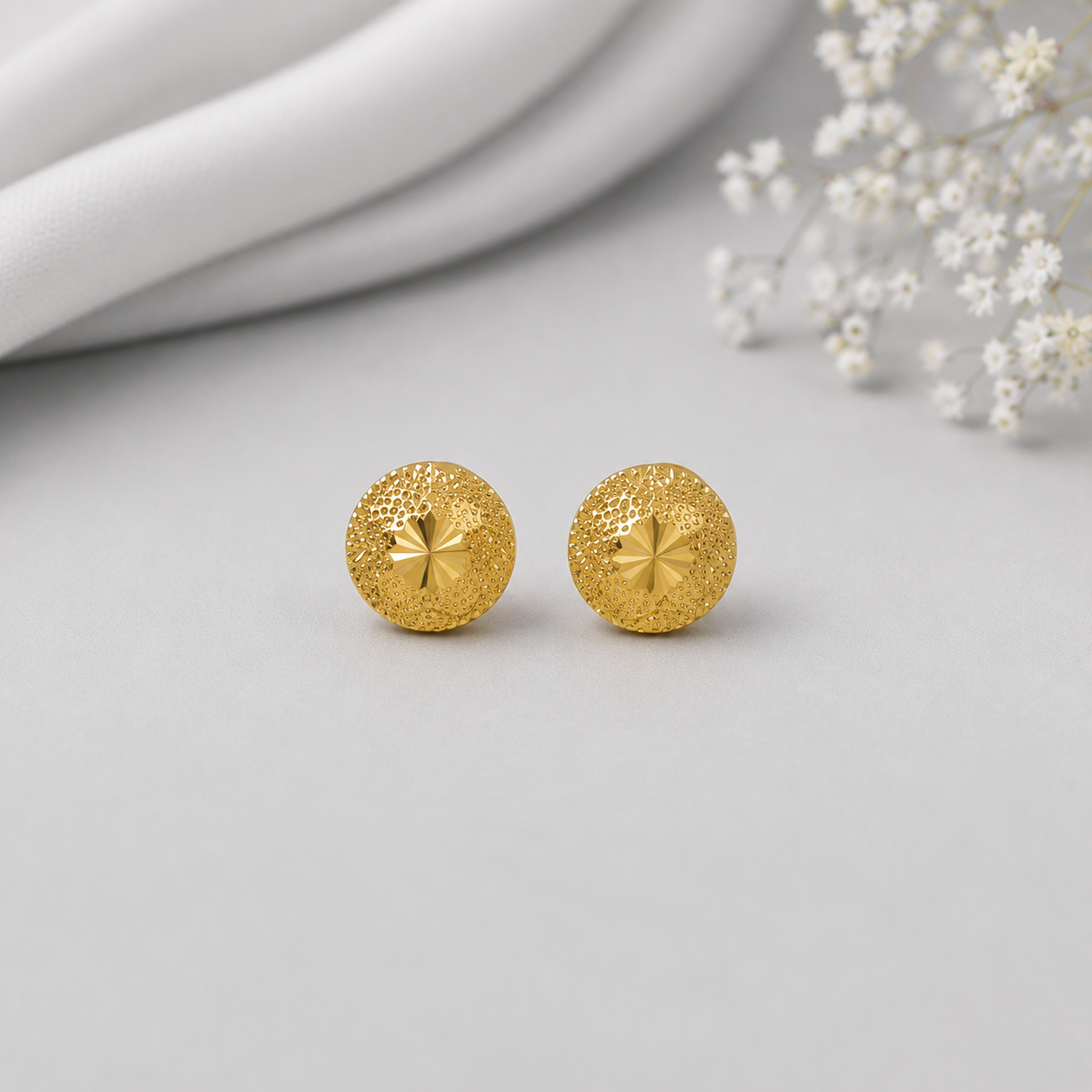 Riya Gleam Gold Earrings