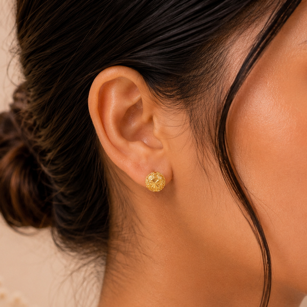 Riya Gleam Gold Earrings