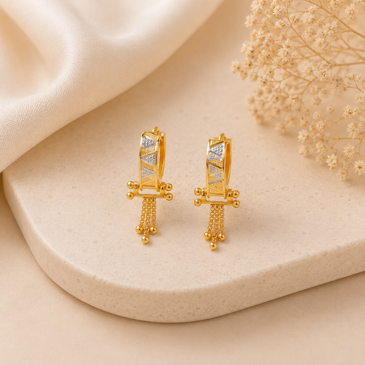 Zara Regal Drops Gold Bali