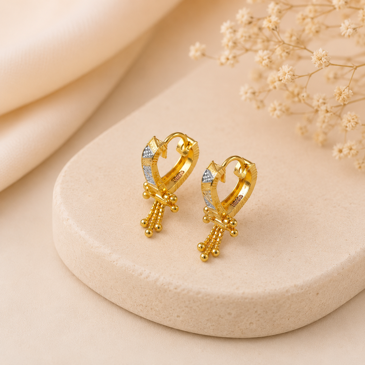Zara Regal Drops Gold Bali