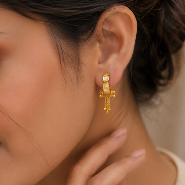 Zara Regal Drops Gold Bali
