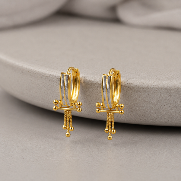 Kiara Tassel Hoops  Gold Bali
