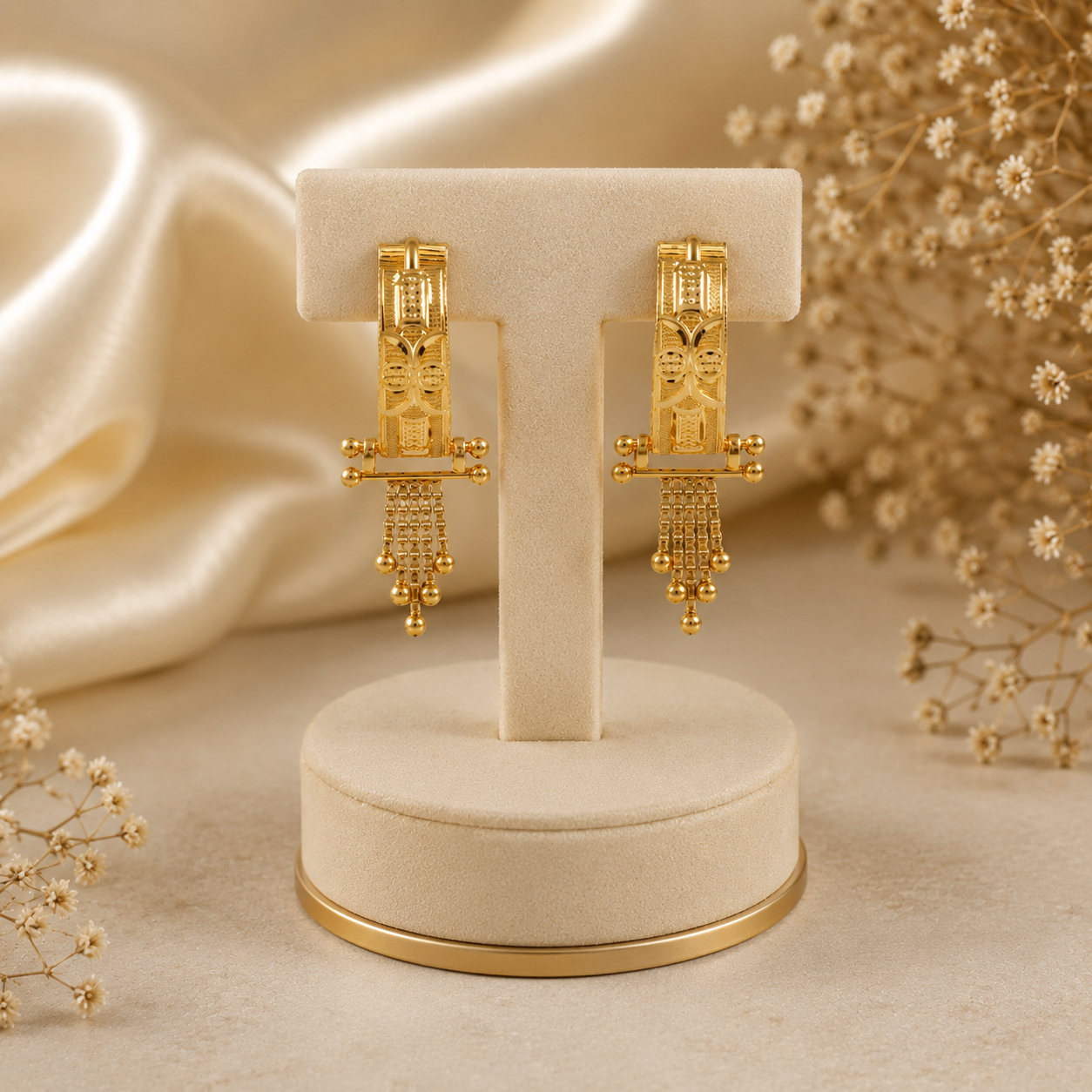 Siya Grace Hoops Gold Bali