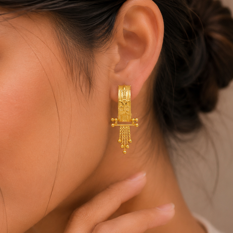 Siya Grace Hoops Gold Bali
