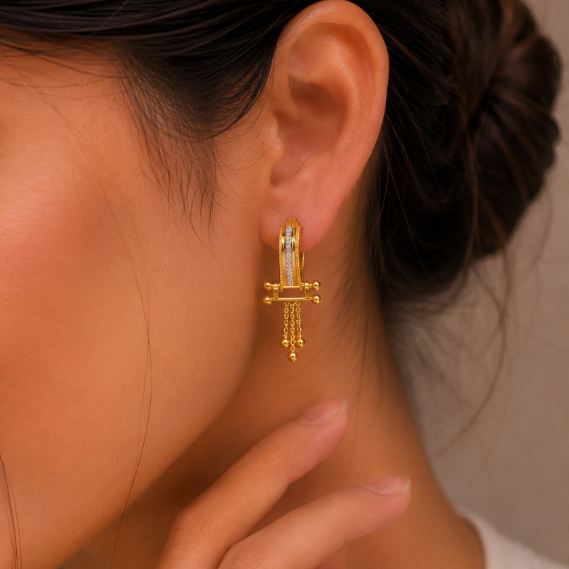 Myra Gleam Drops Gold Bali