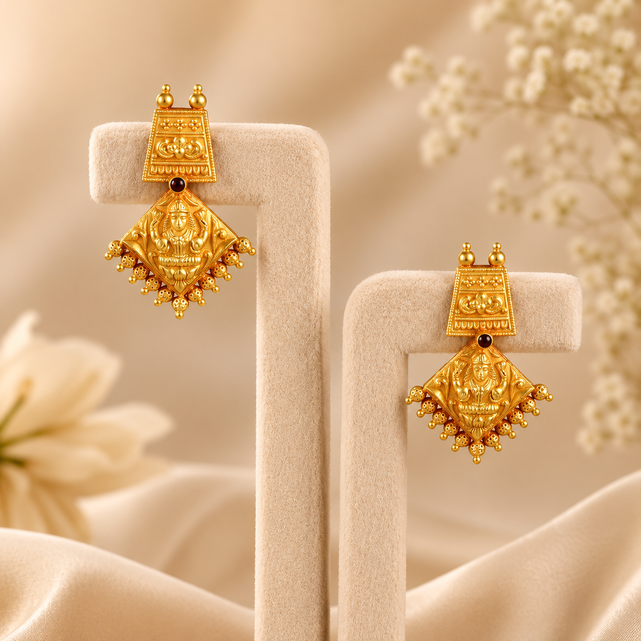 Divine Lakshmi Grace Gold Necklace Set
