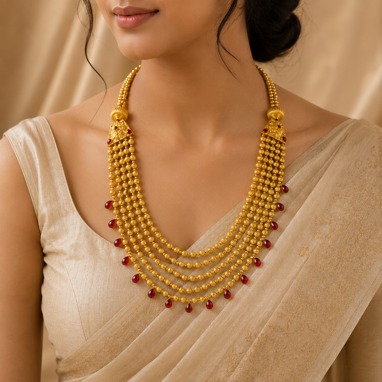 Avni Antique Haram  Gold Necklace