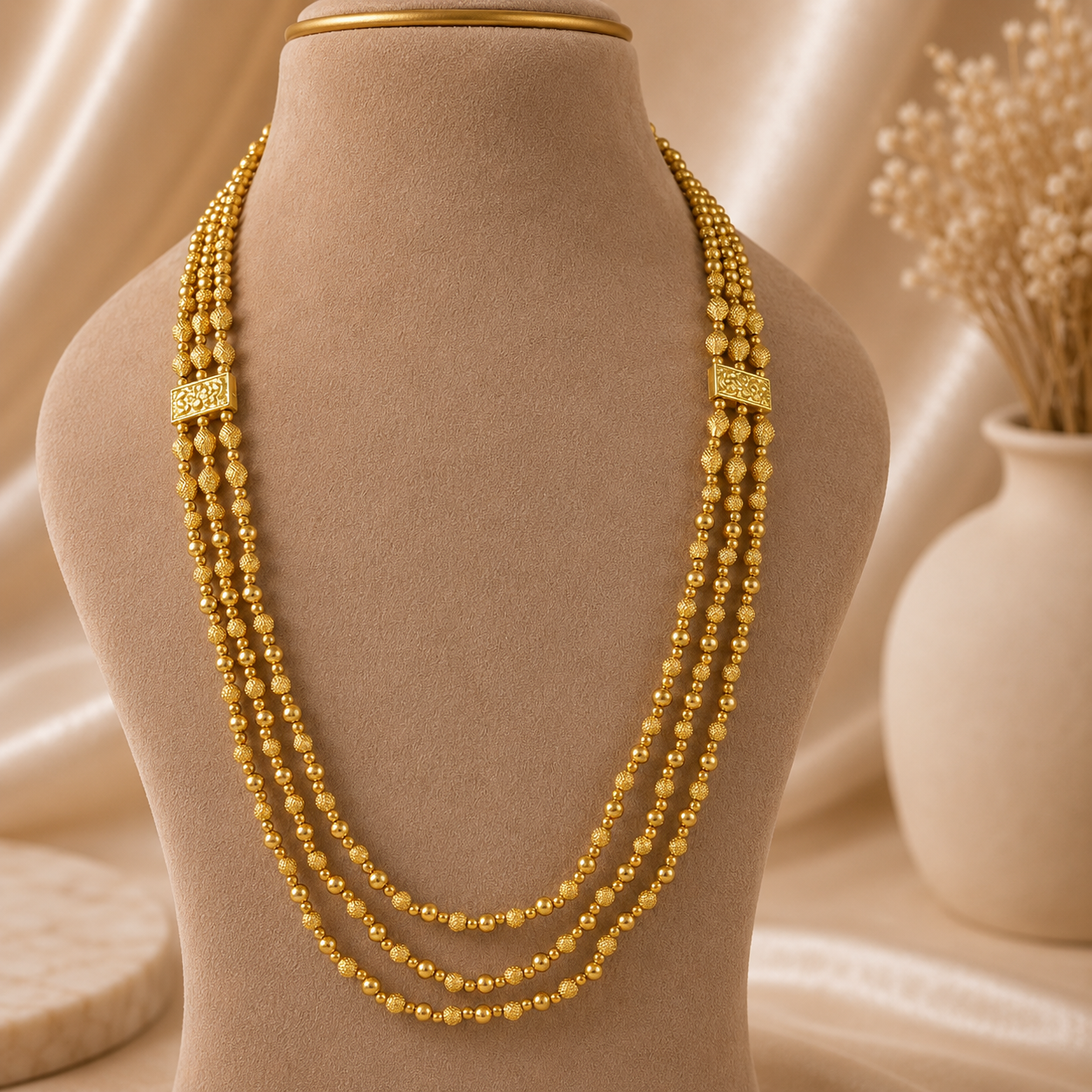 Diya Harmony Long Gold Necklace