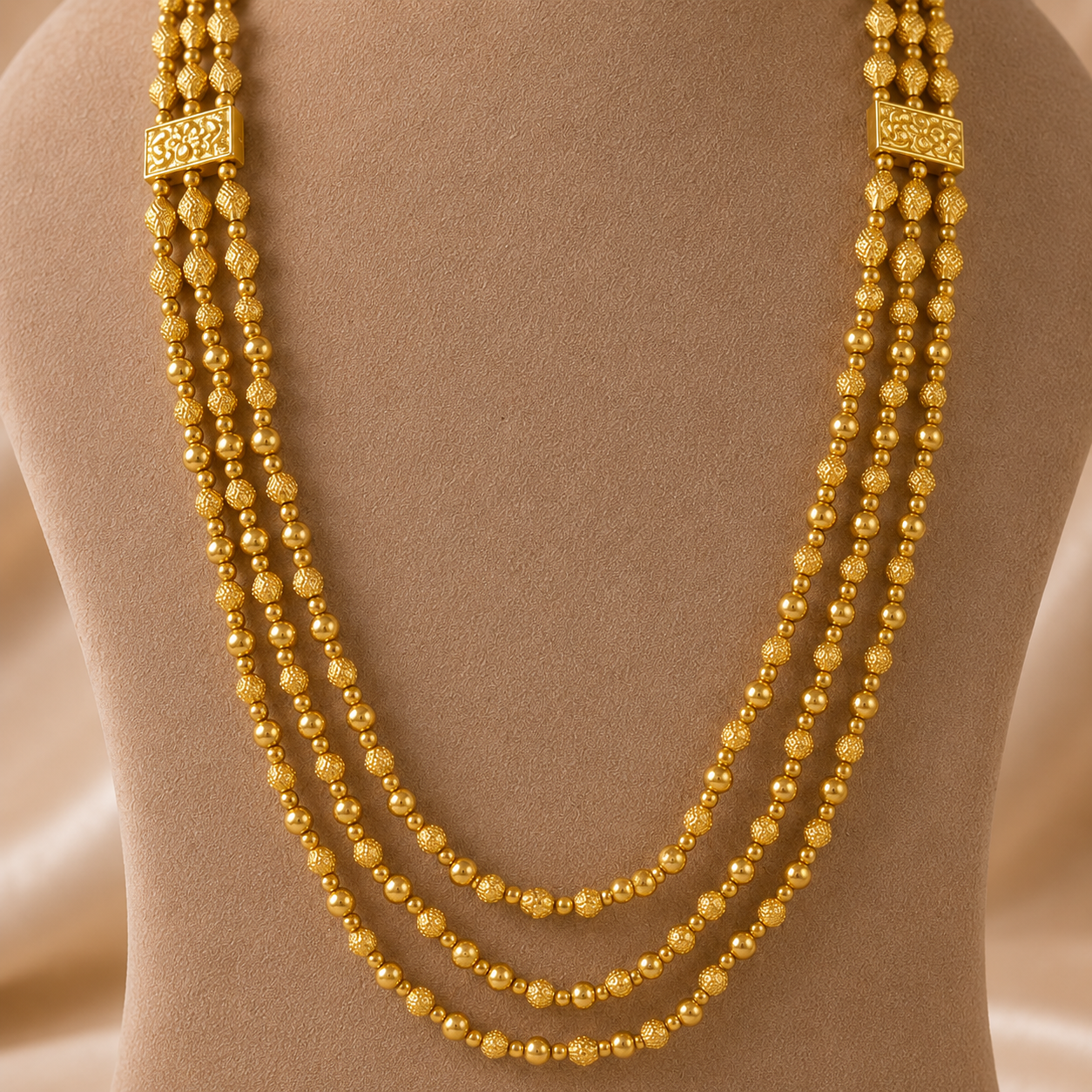 Diya Harmony Long Gold Necklace