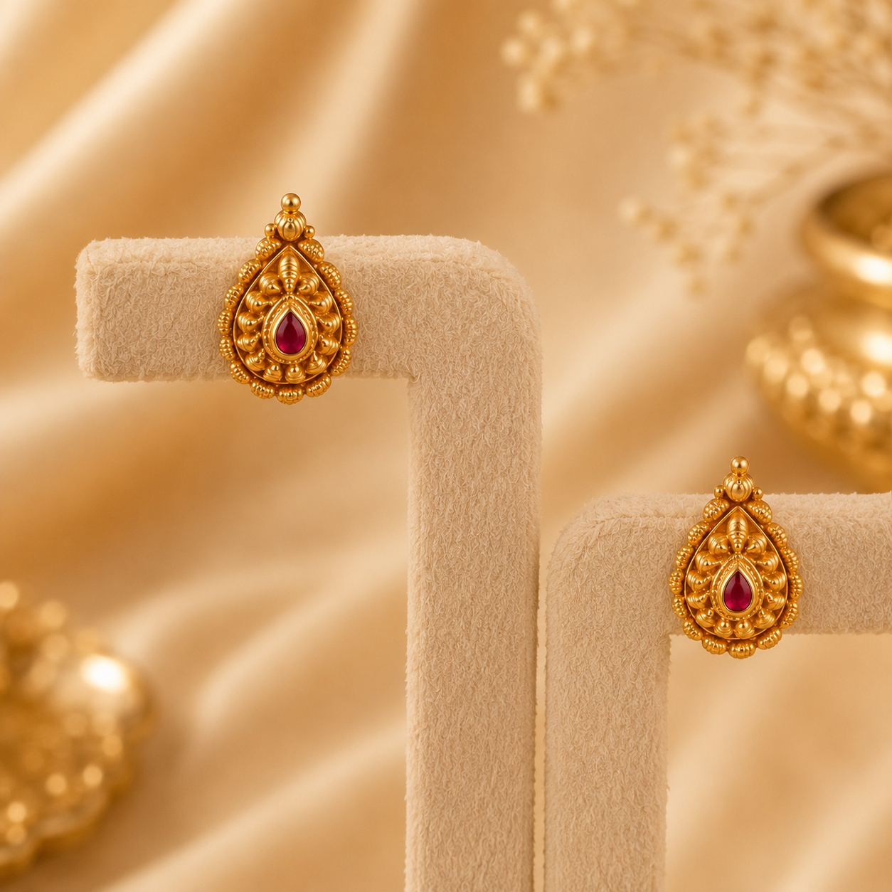 Aadhya Antique Gold Necklace Set