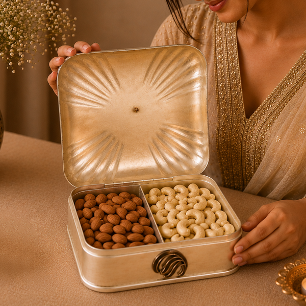 Purple Orchid Silver Box