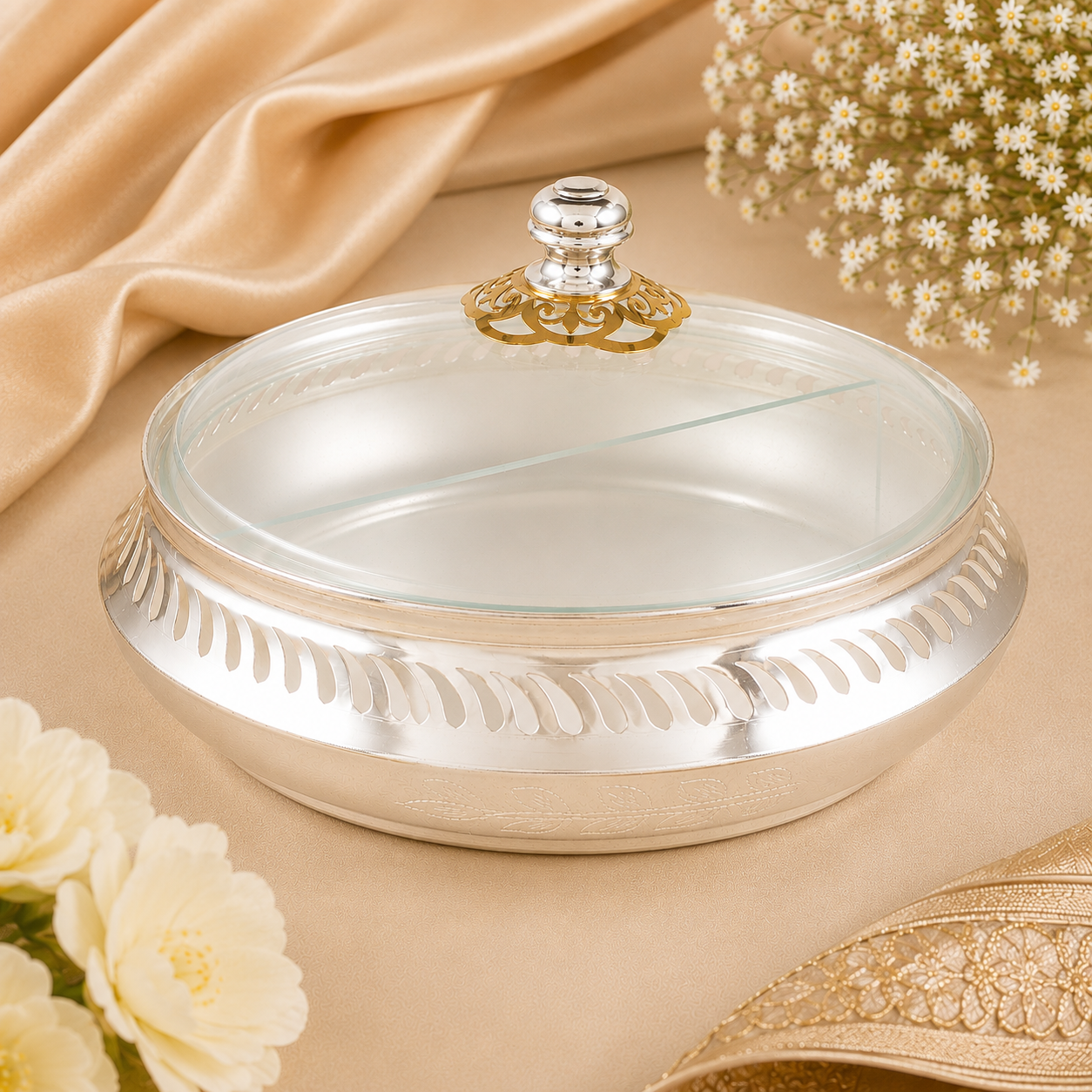 Luxury Snack Server Silver Box
