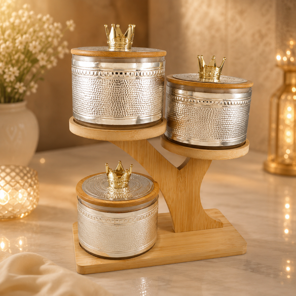 Regal Silver Dryfruit Stand