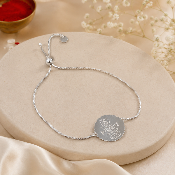 Shyam Sparsh Silver Rakhi