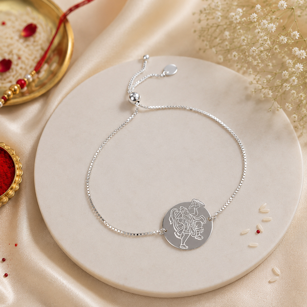 Hanuman Veer Silver Rakhi