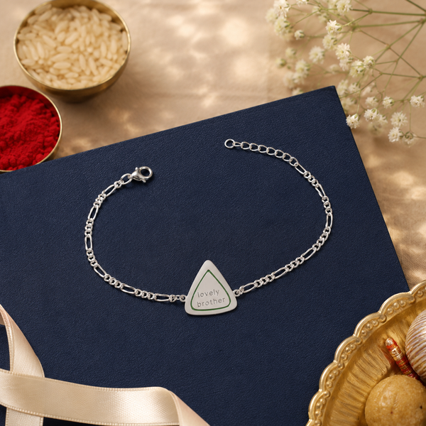 Lovely Bond Silver Bracelet Rakhi
