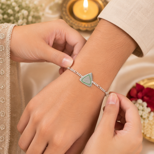 Lovely Bond Silver Bracelet Rakhi