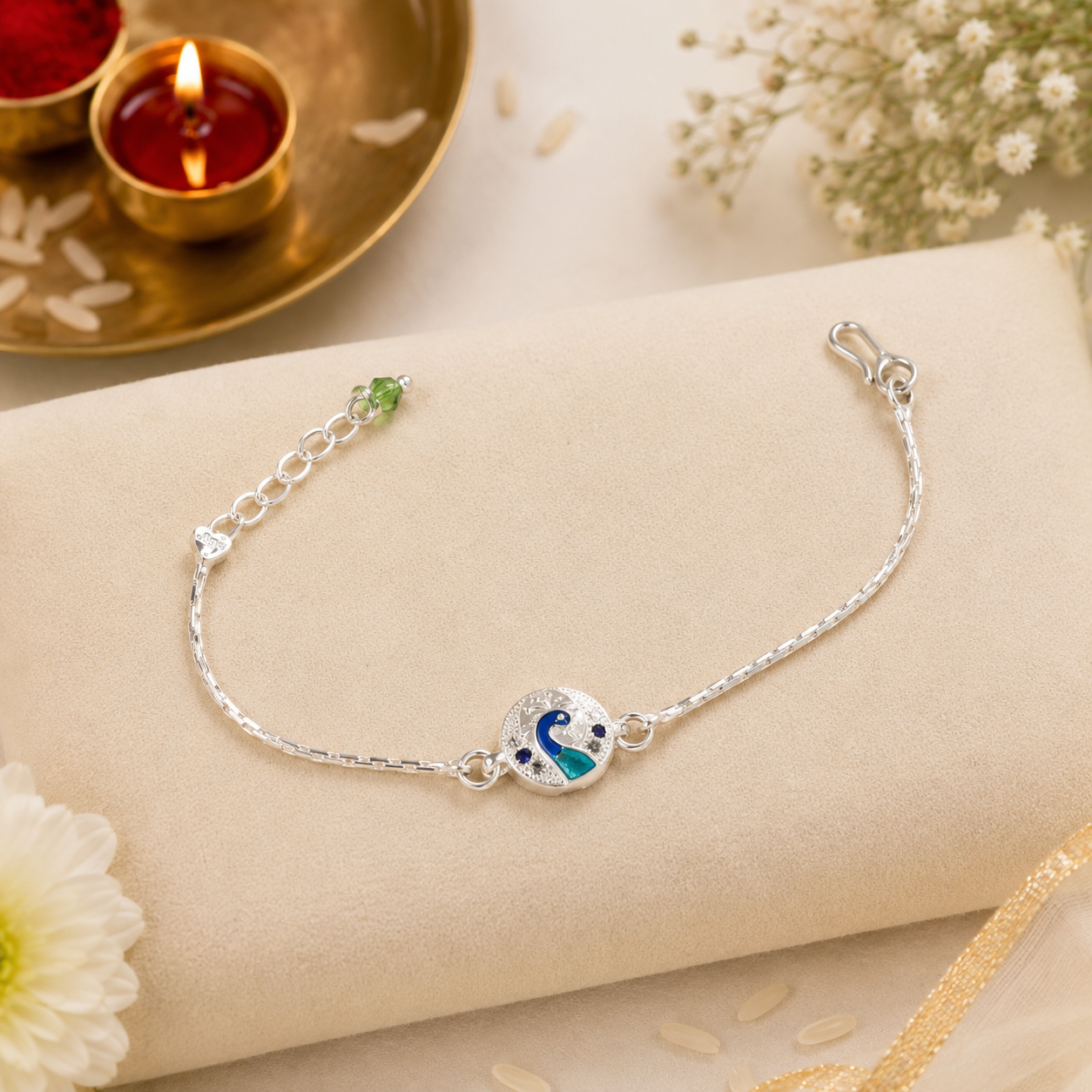 Mayur Grace Silver Rakhi