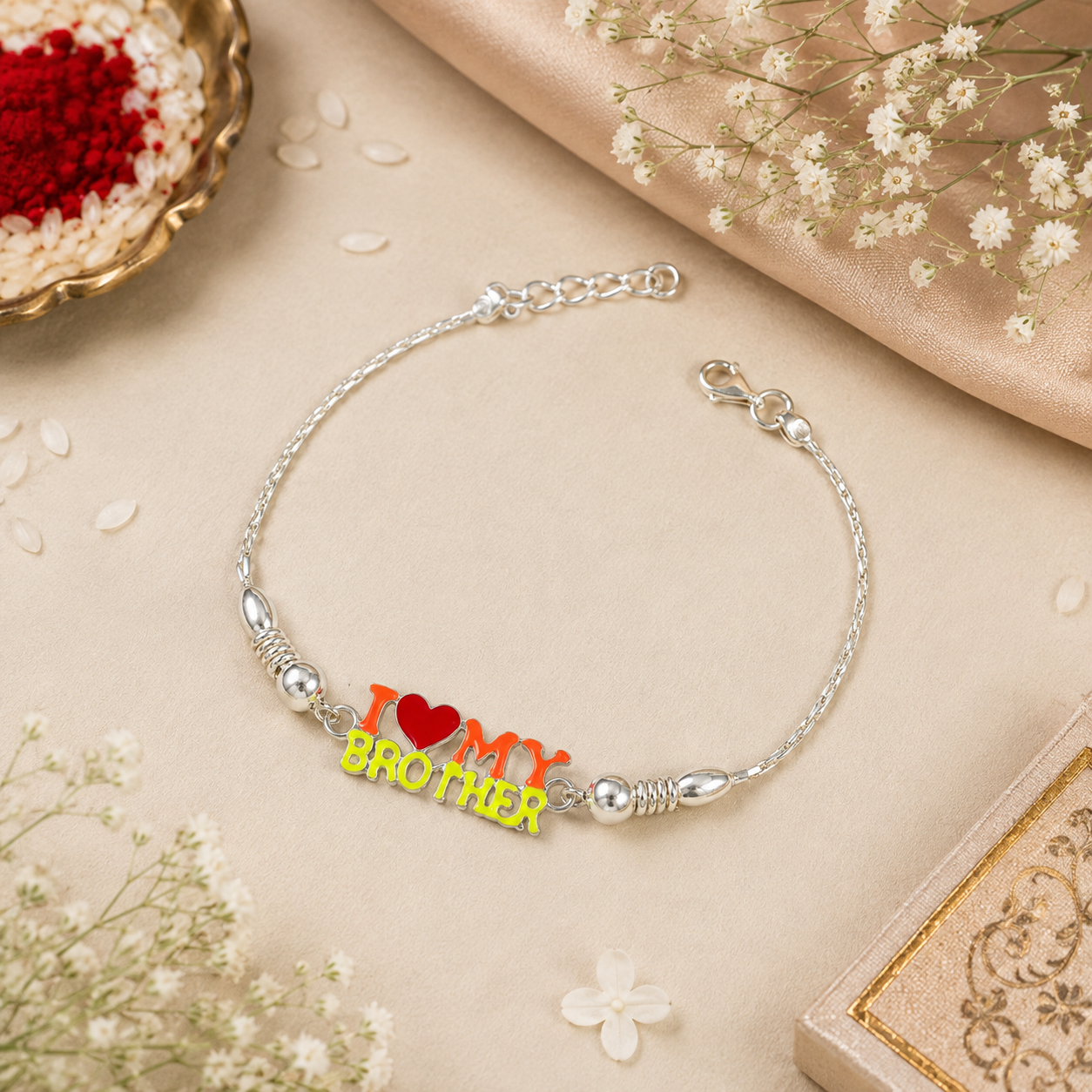 BrotherLove Silver Rakhi