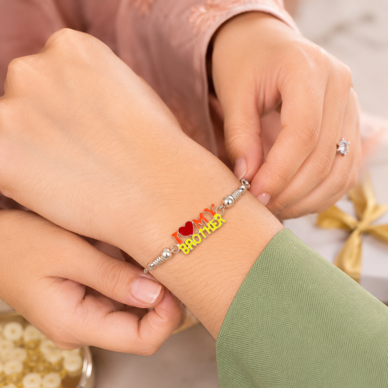 BrotherLove Silver Rakhi