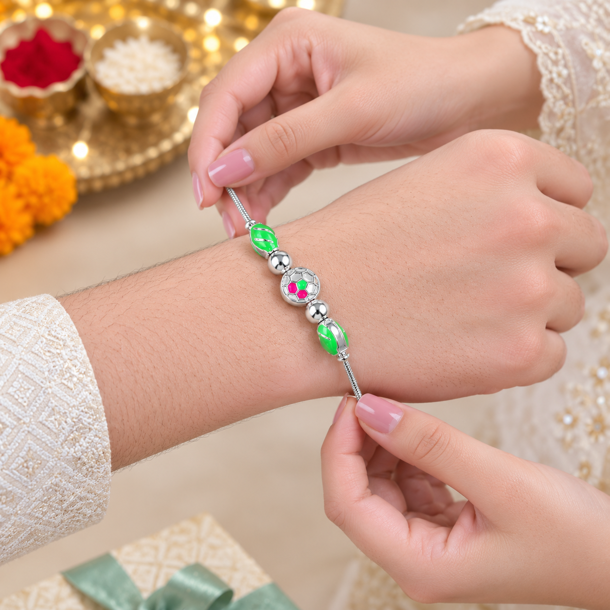 GoalMaster Silver Rakhi