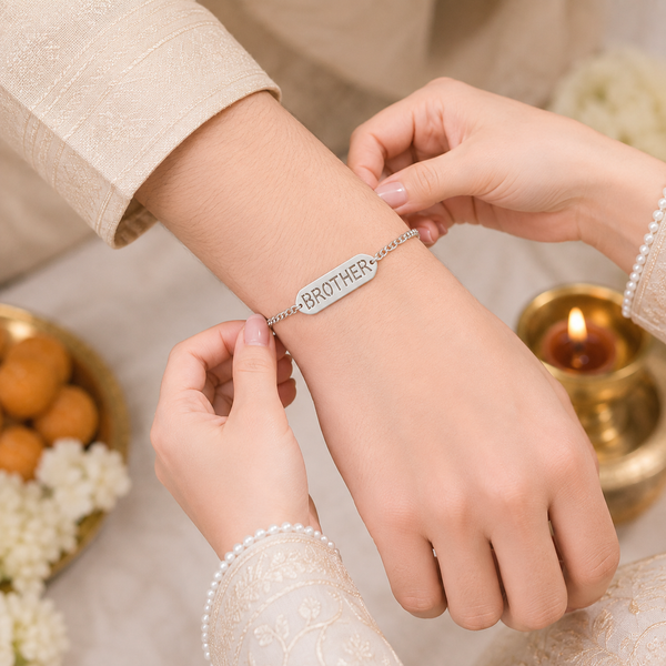 Forever Brother Silver Rakhi