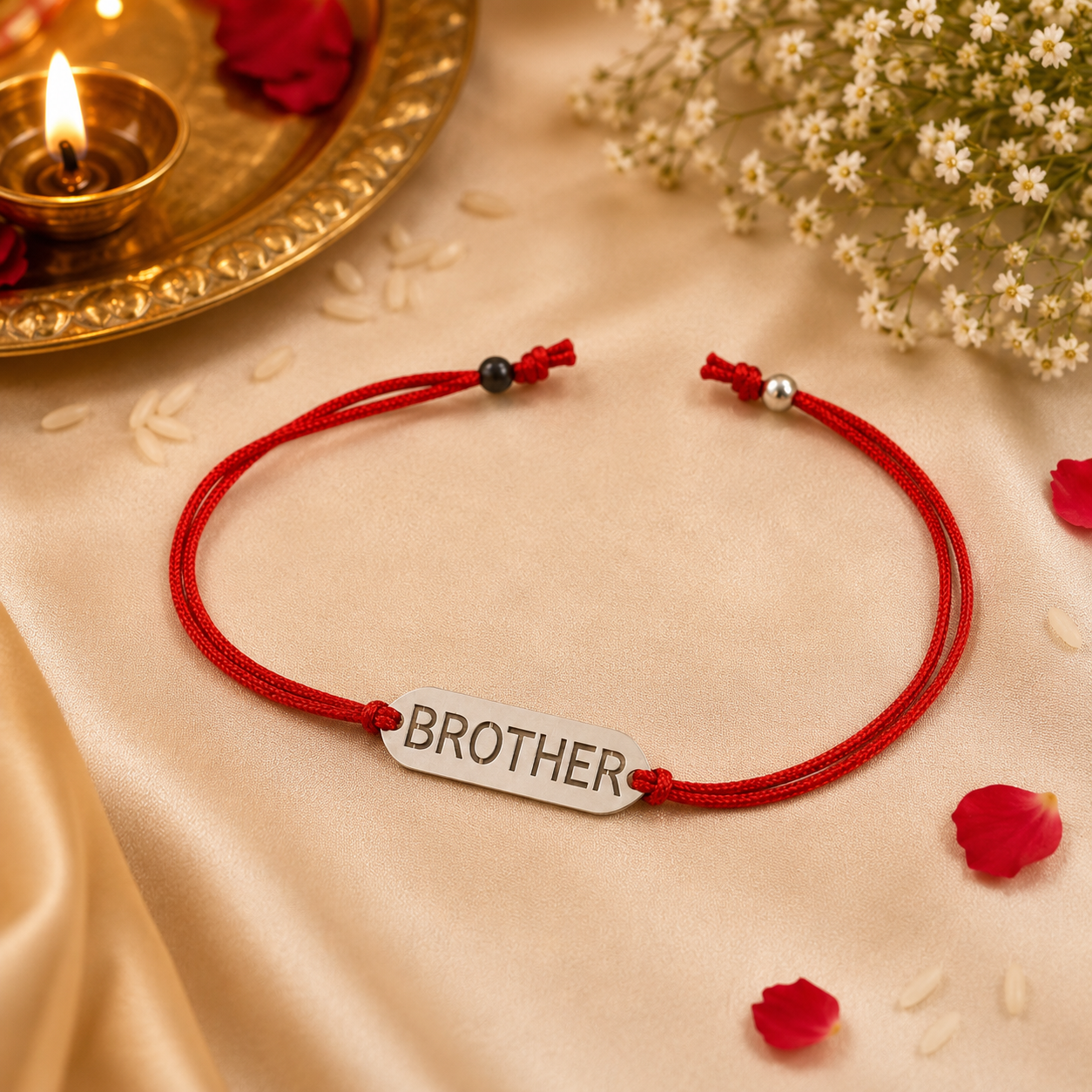 Forever Brother Silver Rakhi