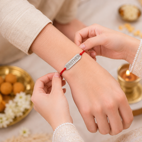 Forever Brother Silver Rakhi