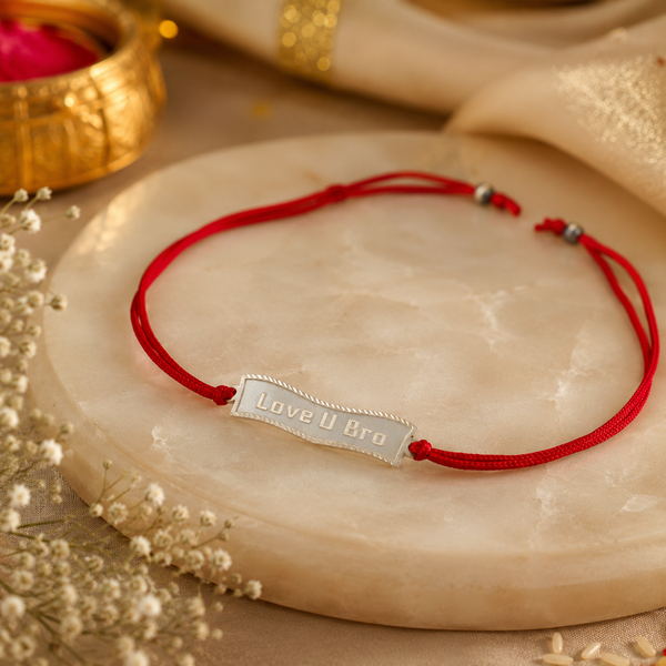 Bro Affection Silver Rakhi
