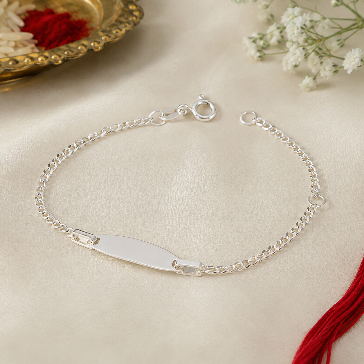 Classic Identity Silver Rakhi