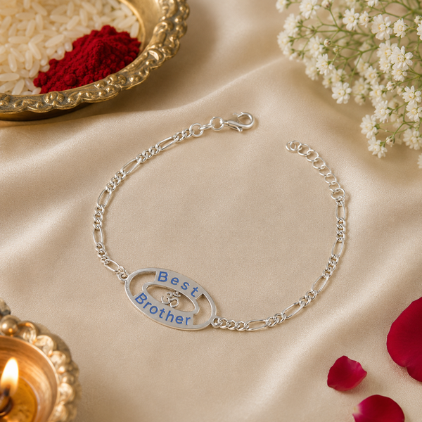 Best Brother Silver Rakhi