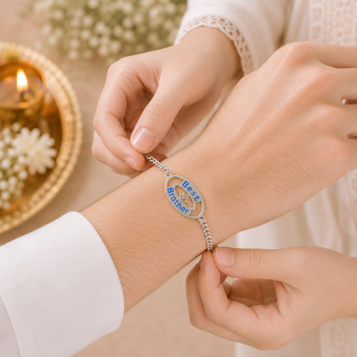 Best Brother Silver Rakhi