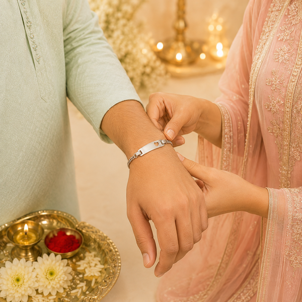 LoveLink Silver Rakhi