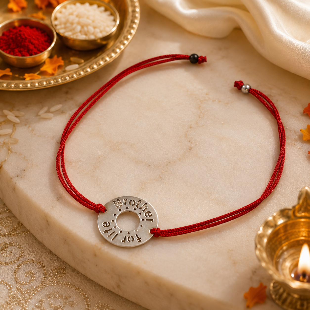 Brother For Life Silver Rakhi