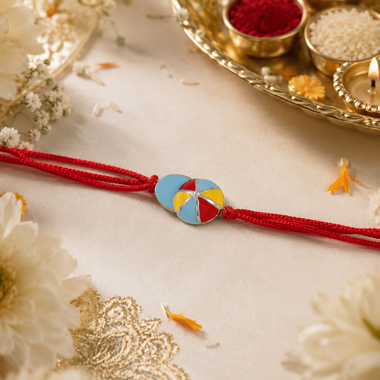 SplashJoy Silver Rakhi