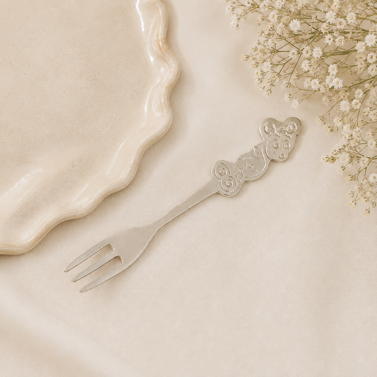 Little Bear Silver Fork For Kids