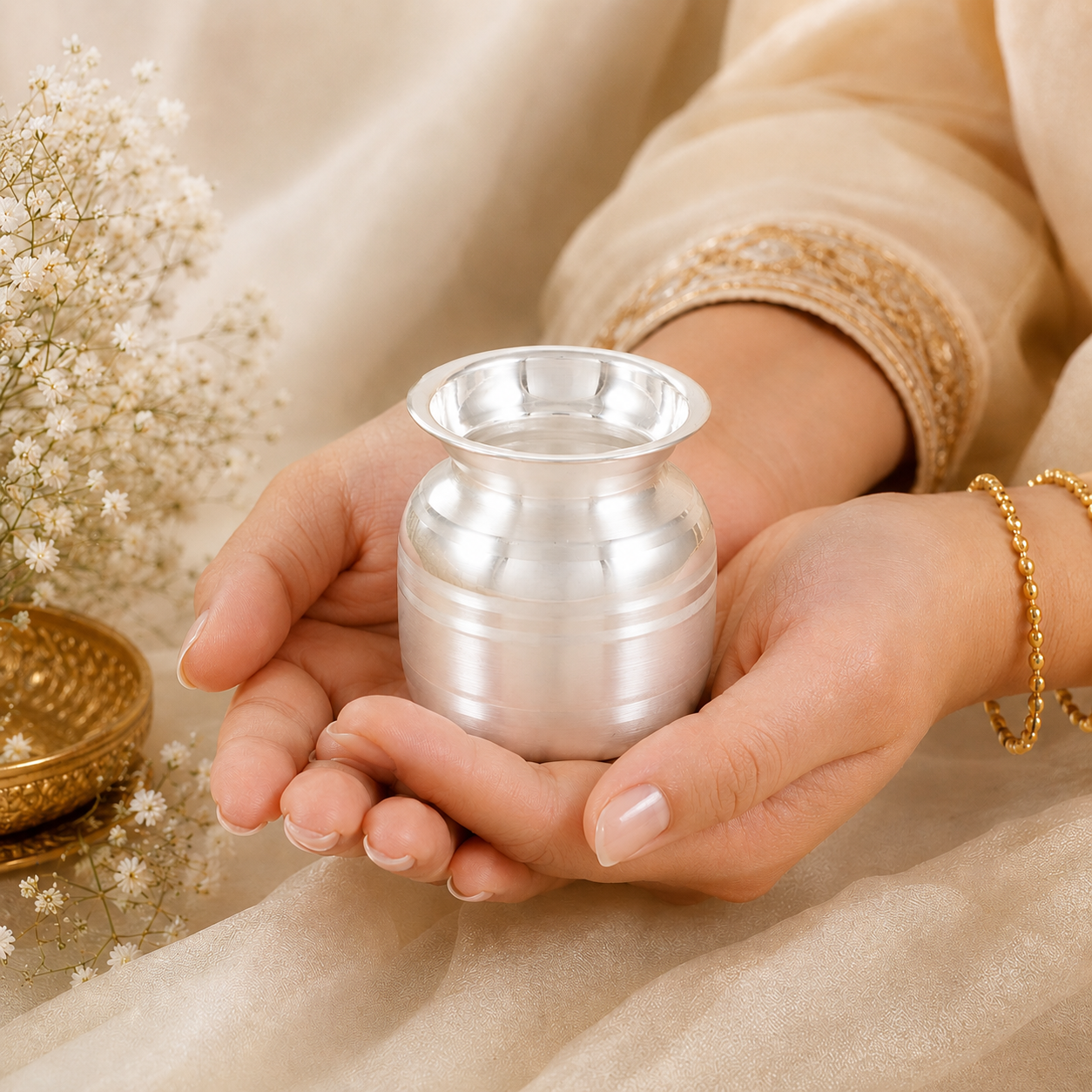 Shubh Pooja Silver Kalash