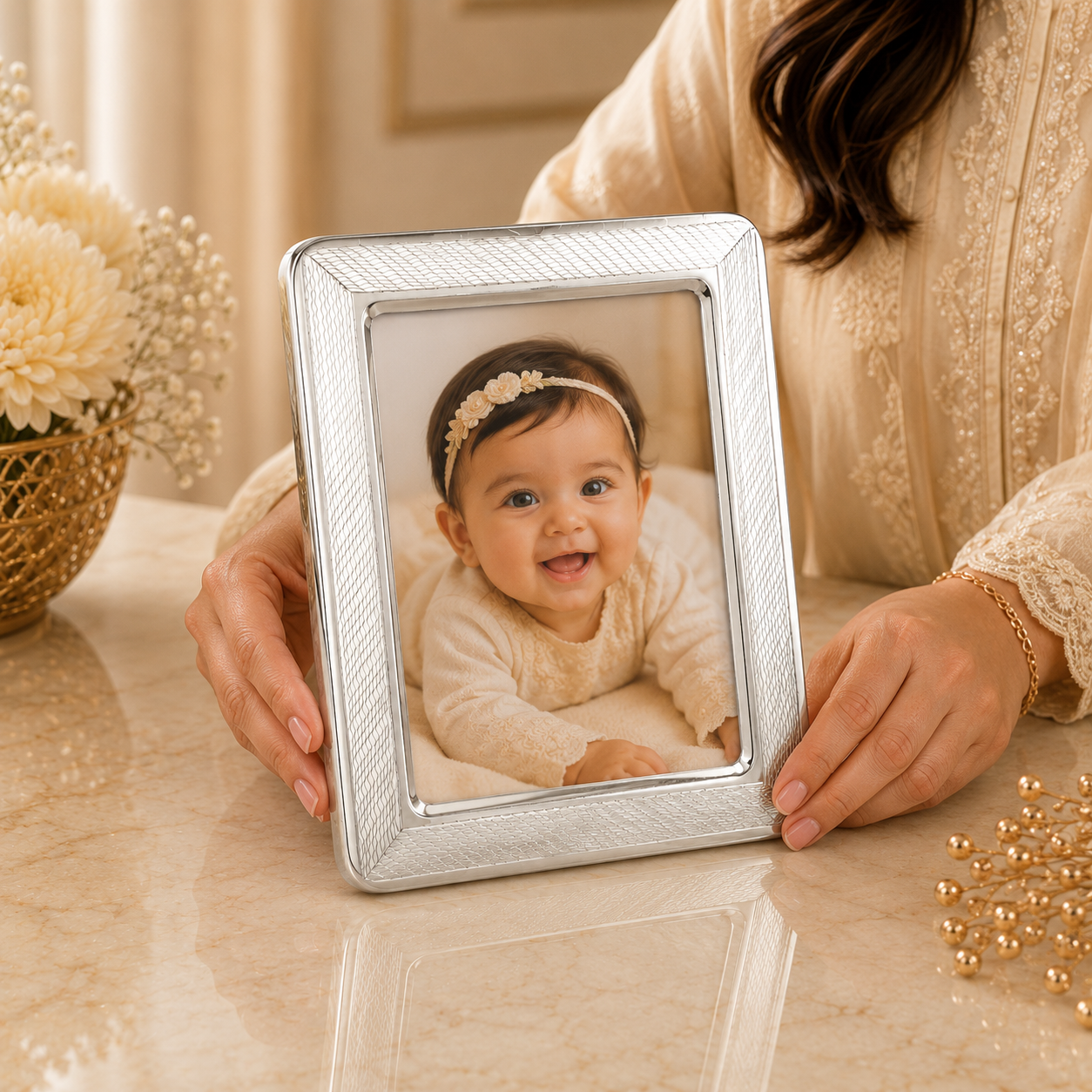 Everlasting Memory  Silver Photo Frame