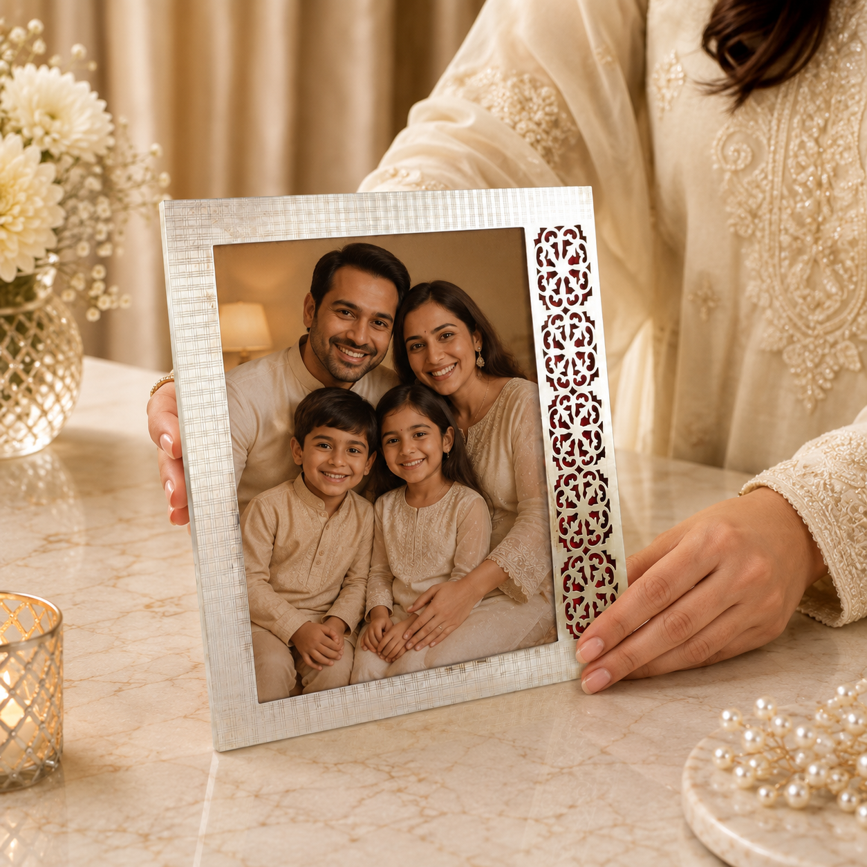Eternal Family  Silver Photo Frame