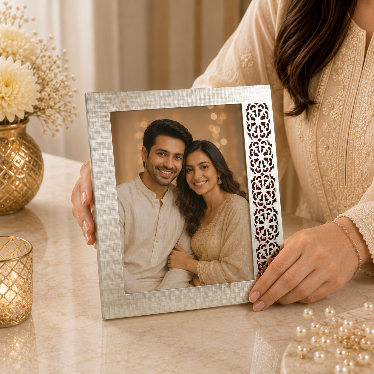 Wedding Bliss Silver Photo Frame