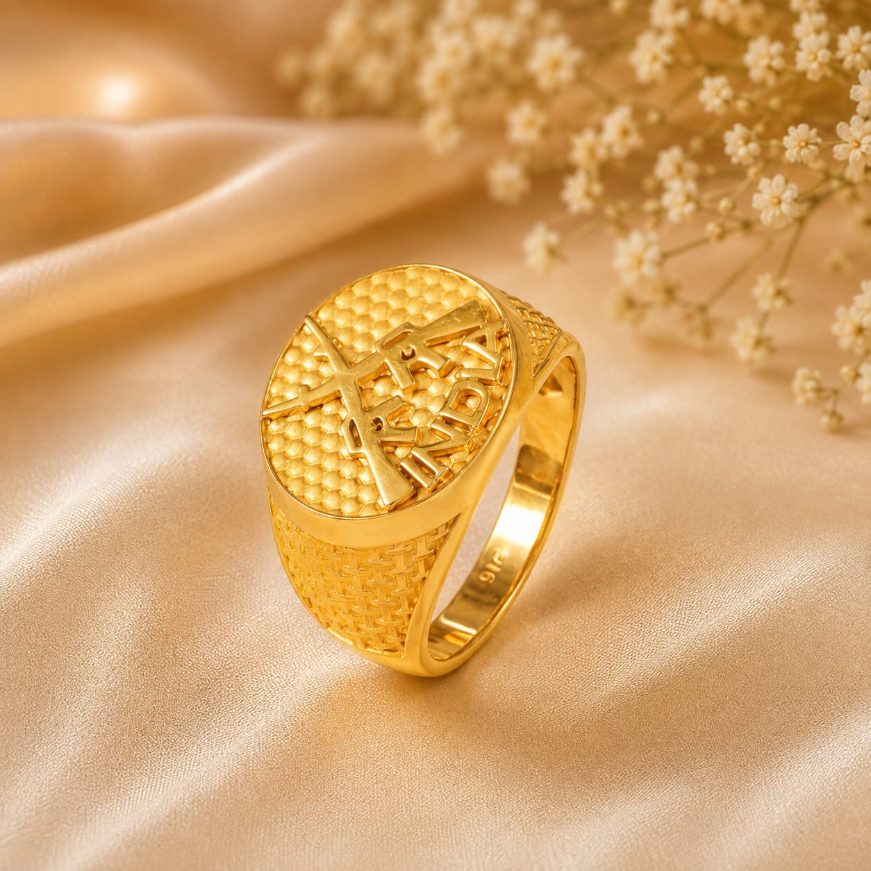 Tanish Indian Pride Gold Ring For Him