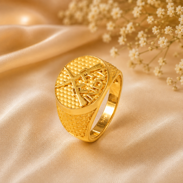 Tanish Indian Pride Gold Ring For Him